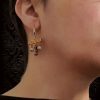 Chandellier Aged-Golden Earrings