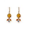 Crystal Drop Yellow Earrings