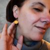 Golden Plated Olive Earrings