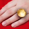 Golden Hammered Minimal Disc Ring II