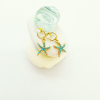 Summer Starfish Enamel Wire Earrings