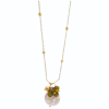 Dainty Layering Olive Green Tourmaline Pendant