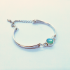 Paradise Green Silver Bracelet