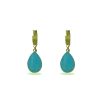 Single Drop Amazonite Earrings