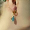 Single Drop Amazonite Earrings