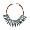 Bohemian Jewelry Bronze Turquoise Necklace