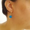 Twirl Blue Dangle Earrings