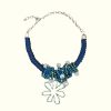Glorious Statement Silver Flower Necklace