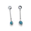 Gems on Nest – Turquoise Drop Earrings