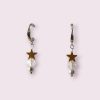 Star Snowflake Dangle Earrings